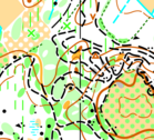 Paikoin enduropolkuja on hyvin lähekkäin ja sekaantumisen vaara on ilmeinen. Suunnistus tällaisella alueella on hyvä perustua johonkin muuhun kuin polkuihin! Tarkkana!